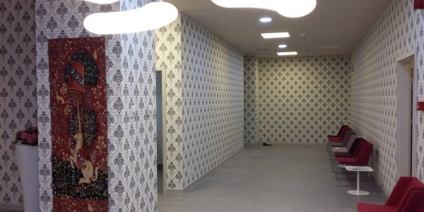 Proiect amenajari interioare clinica medicala Regina Maria Timisoara realizat de Eclectarte