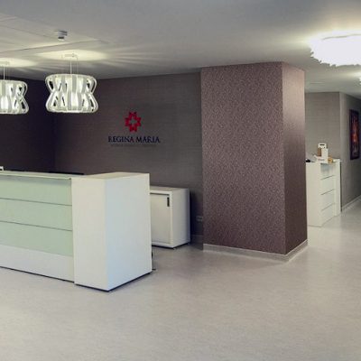 Proiect amenajari interioare clinica medicala Regina Maria realizat de Eclectarte